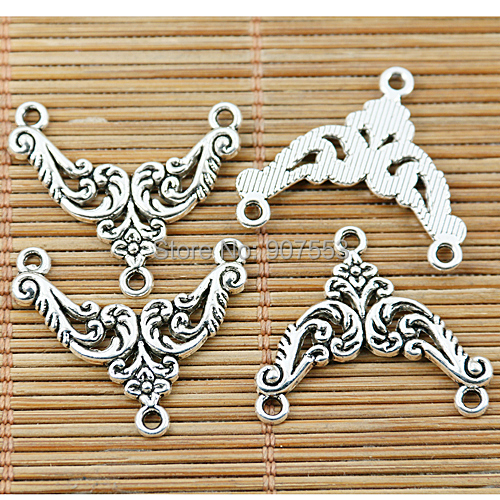 String Of Pearls Plant - 10pcs 23*27mm Tibetan Silver Color Flower