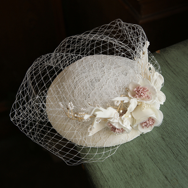 Pearls Flower Bridal Hat with  - String Of Pearls Plant recension och pris