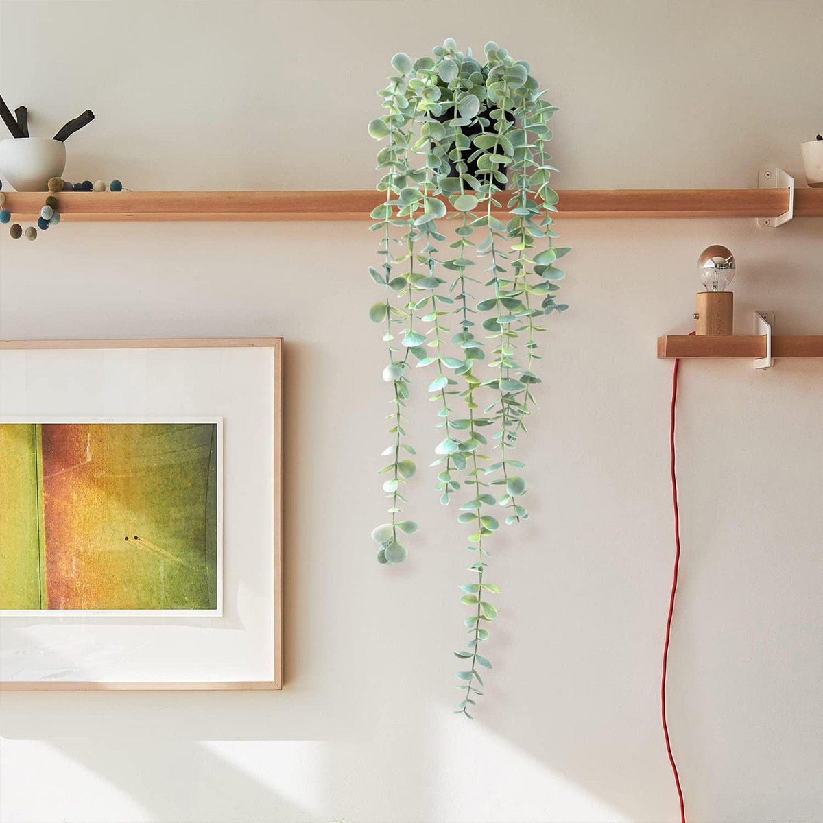 Artificial Ivy Hanging Eucalyp - String Of Pearls Plant recension och pris