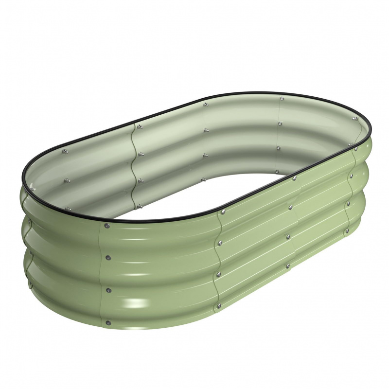 1PCS Oval-shaped Galvanized St - Plant Parenting recension och pris