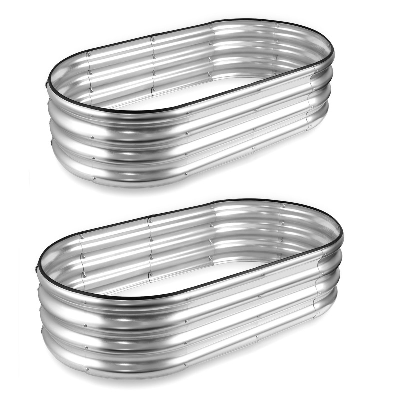1PCS Oval-shaped Galvanized St - Plant Parenting recension och pris