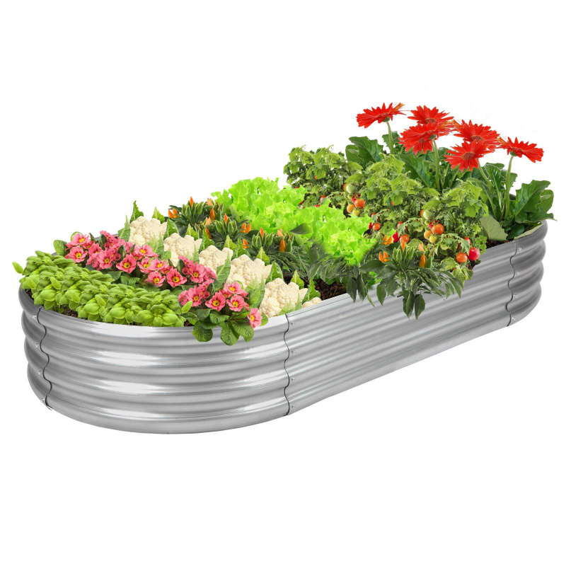 1PCS Oval-shaped Galvanized St - Plant Parenting recension och pris