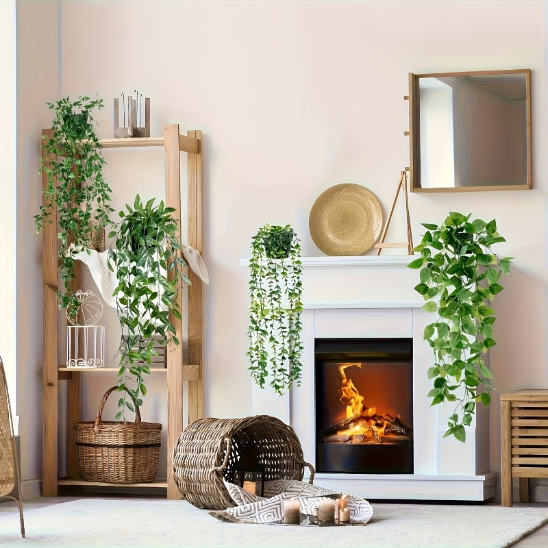 4pcs Hanging Greenery Set Real - String Of Pearls Plant recension och pris