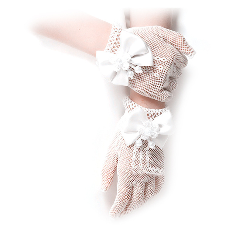 Kids Lace Pearl Fishnet Gloves - String Of Pearls Plant recension och pris