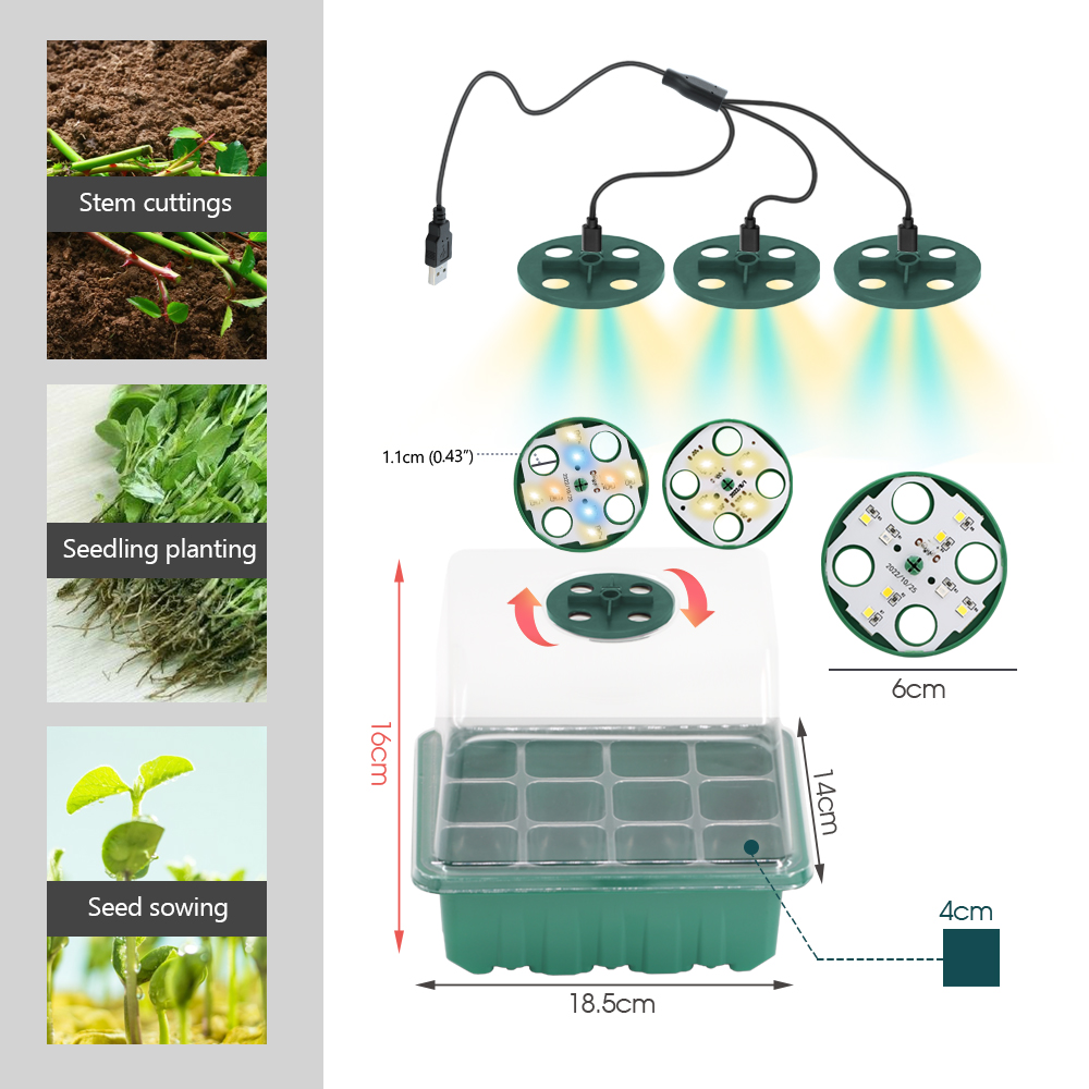 LED Nursery Pots with Grow Lig - Plant Parenting recension och pris