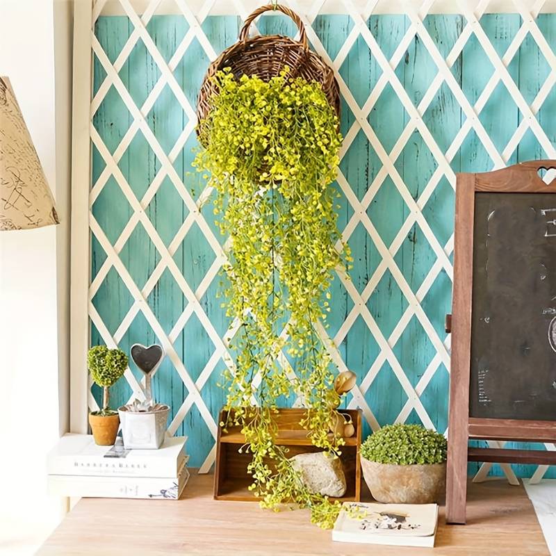 2pcs Artificial Ivy Vine Fake  - String Of Pearls Plant recension och pris