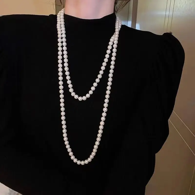 Long Pearl Sweater Chain, Fash - String Of Pearls Plant recension och pris