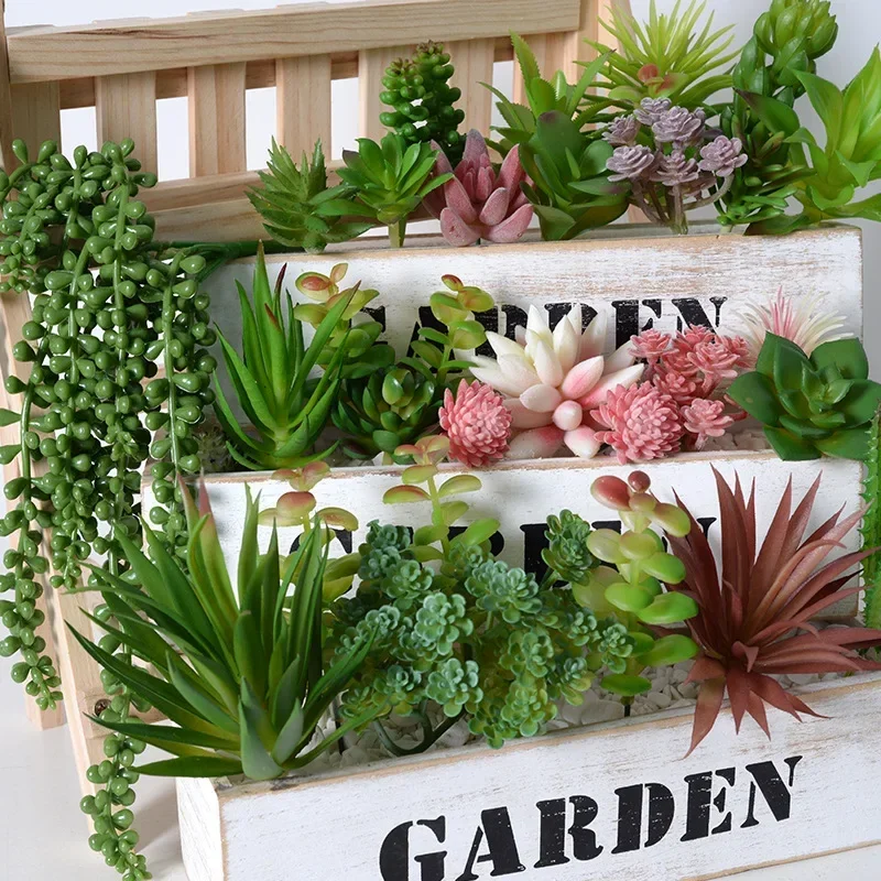 10/20Pcs PVC Succulents Plants - String Of Pearls Plant recension och pris